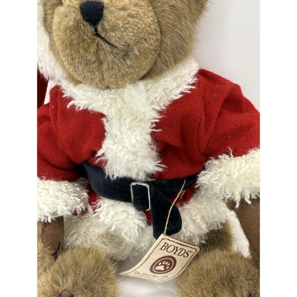 Vintage Boyd's Bears The Head Bean Collection Mr. Kringle Plush Bear Santa 18” - Picture 3 of 11